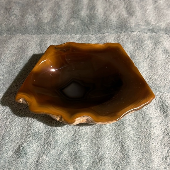 Vintage Agate ashtray/ trinket dish - Picture 1 of 8